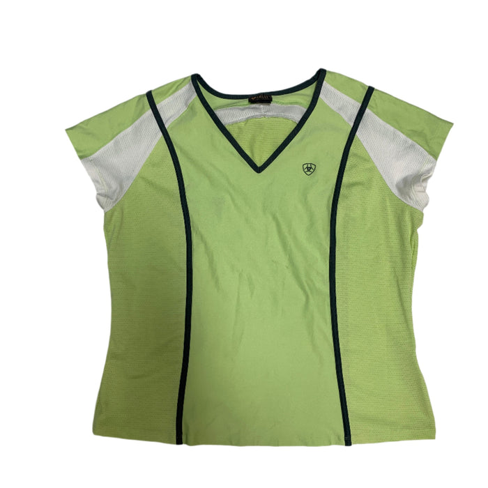 CNT 2877A Ariat Short Sleeve Shirt Lime Green Large