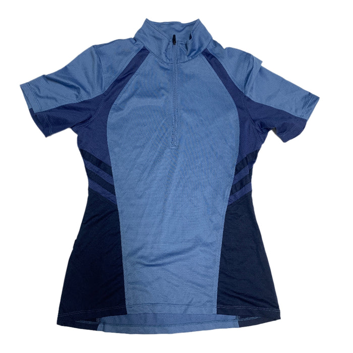 CNT 2878D Kerrits Short Sleeve Shirt Blue/Dark Blue XS