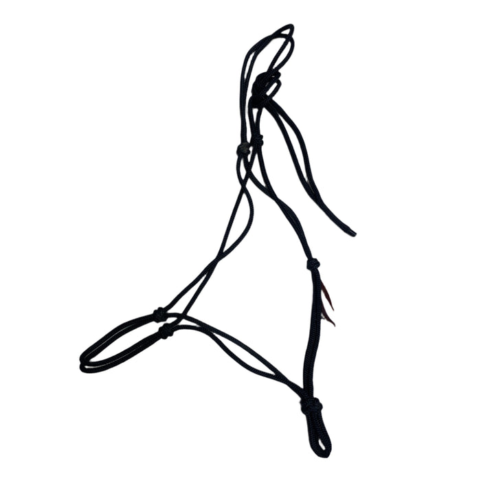CNT 2878K Rope Halter Black Full