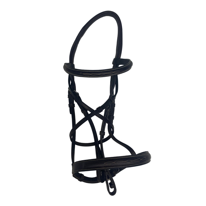 CNT 2885E Fancy Stitched Bridle Brown Full