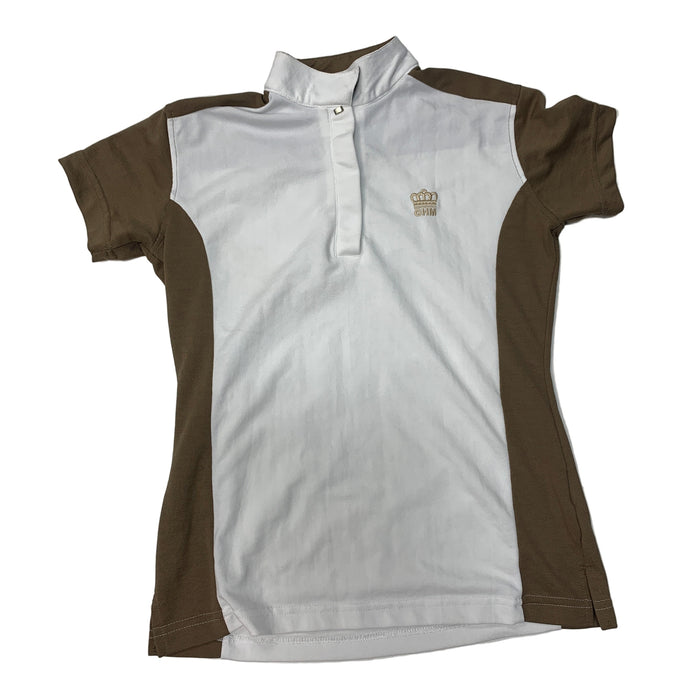 CNT 2893A GHM Short Sleeve Shirt White/Brown 32