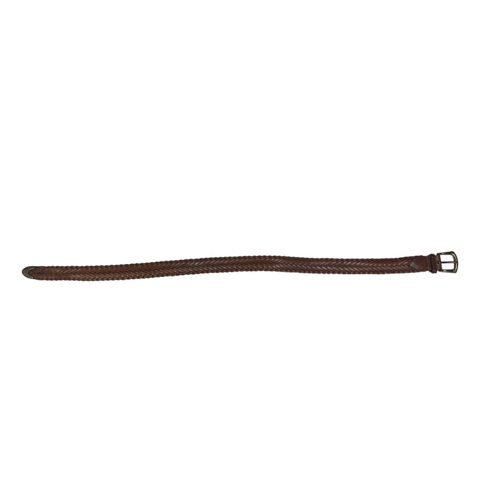 CNT 2898OO Brignton Leather Weaved Belt Brown Large