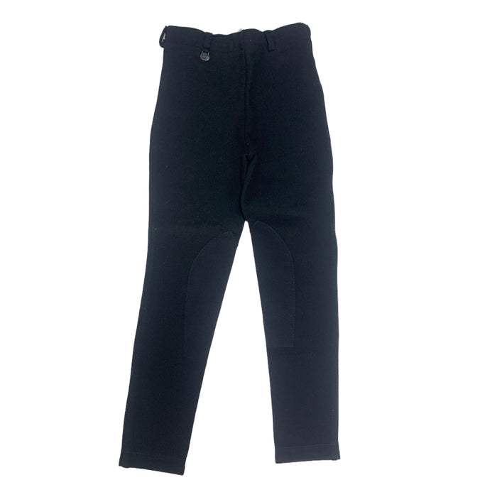 CNT 2898III On Course Knee Patch Breeches Black Kids 14 (New)