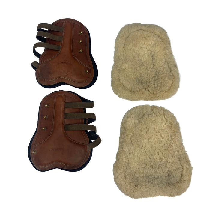 CNT 2901C Nunn Finer Open Front Boots with Fuzzy Inserts Brown Medium