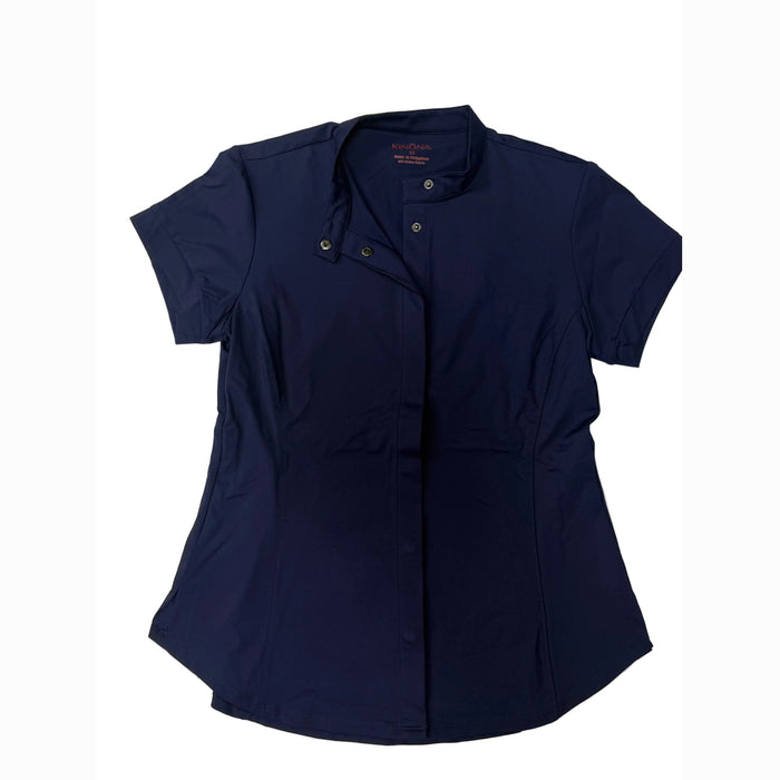 CNT 3127E Kinona Short Sleeve Button Up Navy XS