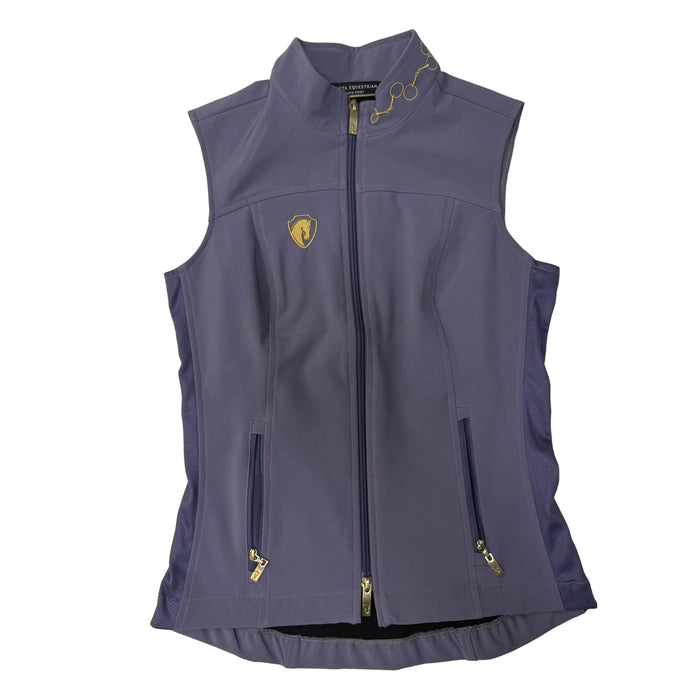 CNT 3127D Arista Equestrian Zip Up Vest Grey XS