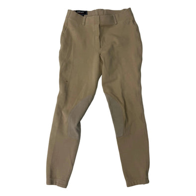 CNT 3127A Ariat Knee Patch Breeches Tan Youth 16R