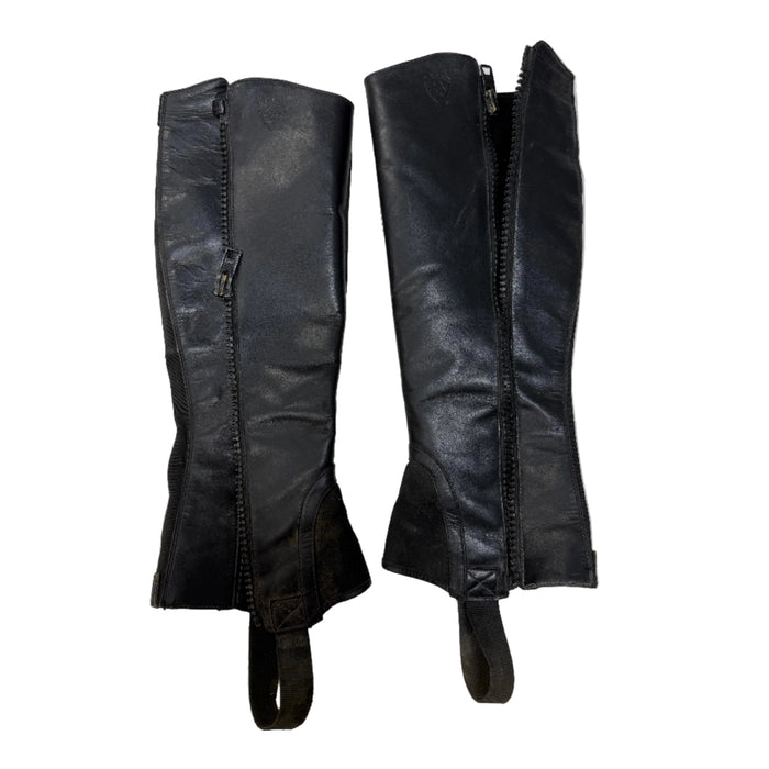 CNT 2902C Ariat Half Chaps Fleeced Lined Black approx. Medium
