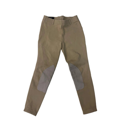 CNT 3127B Ariat Knee Patch Breeches Tan Youth 14