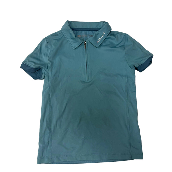 CNT 3121P Ariat Kids Short Sleeve Shirt Blue Small