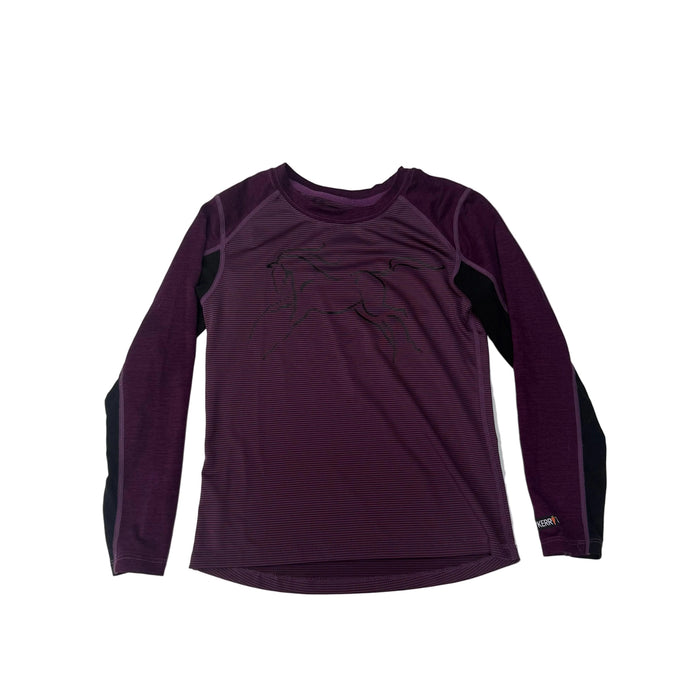 CNT 3121G Kerrits Kids Long Sleeve Shirt Purple Small