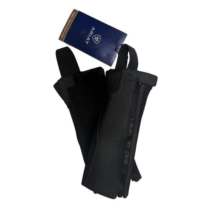 CNT 3121III Ariat Youth Scout Half Chaps Black Small