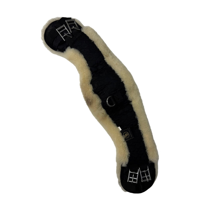 CNT 3130N BR Fleeced Lined Girth Black/White 27"