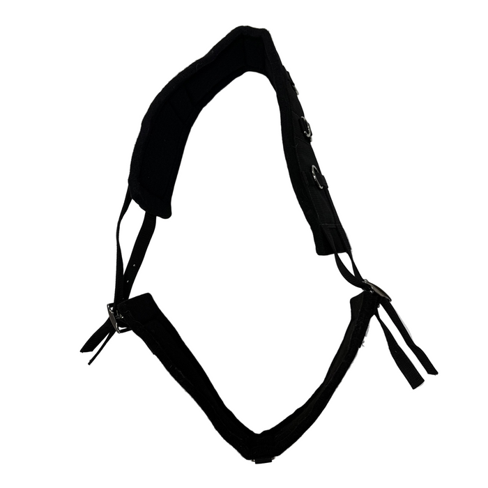 CNT 2933A Fleeced Lined Lunging Surcingle Black