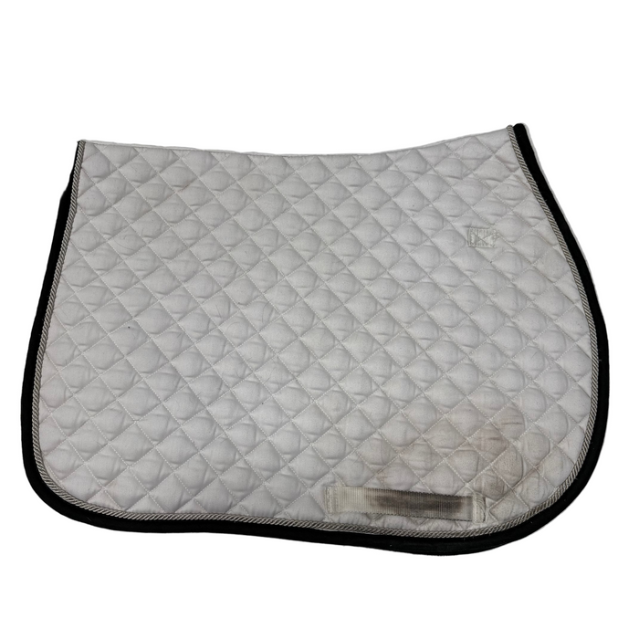 CNT 2937B Smartpak All Purpose Saddle Pad White with Black Trim "NEU Story"