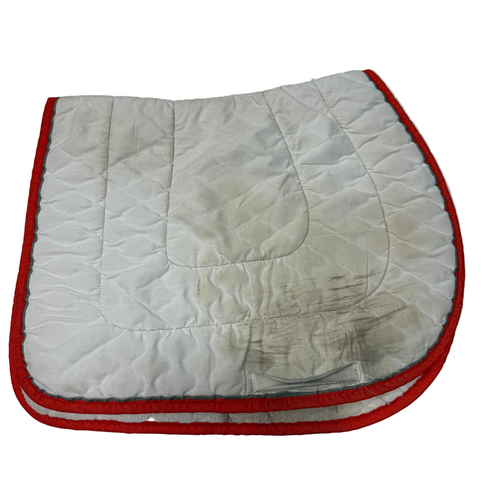 CNT 2937C Wilkers All Purpose Saddle Pad White with Orange Trim