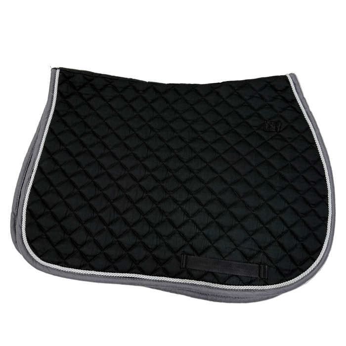 CNT 2937H Smartpak All Purpose Saddle Pad Black with Grey/White Trim