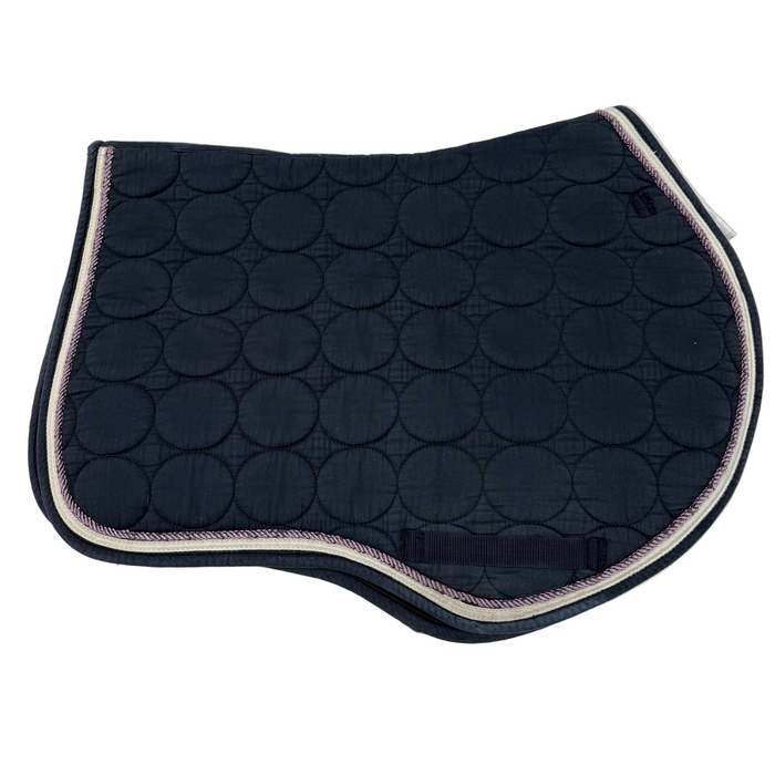 CNT 2937I Horze Jump Saddle Pad Navy with Purple Trim