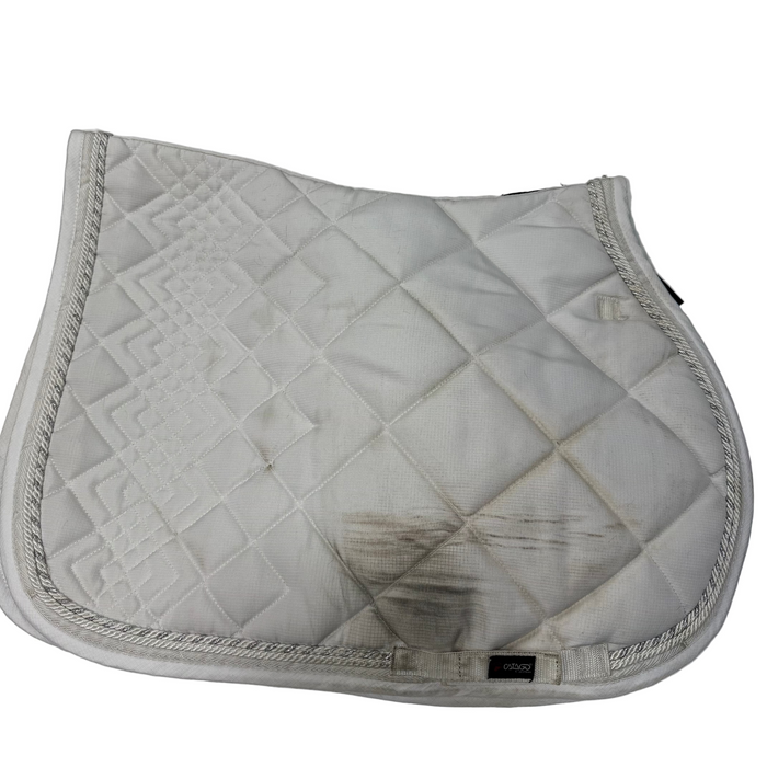 CNT 2937Q Catigo Dressage Pad White and Silver