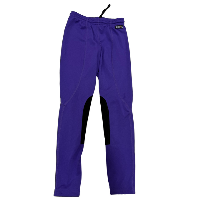 CNT 2939E Kerrits Knee Patch Tights Purple Kids Medium