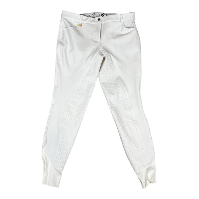 CNT 2843O USG Silicone Full Seat Breeches White 32