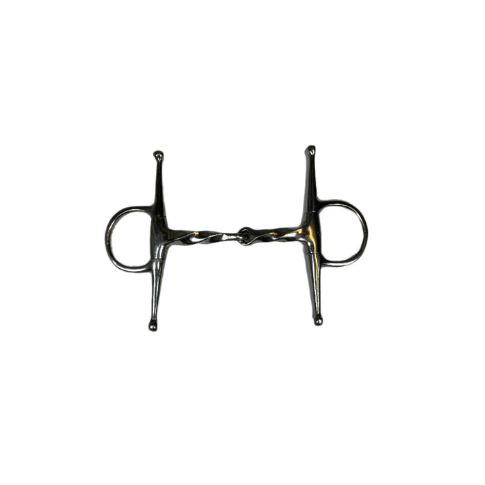 CNT 2843T Full Cheek Twisted Single Jointed Snaffle Bit 4.5"