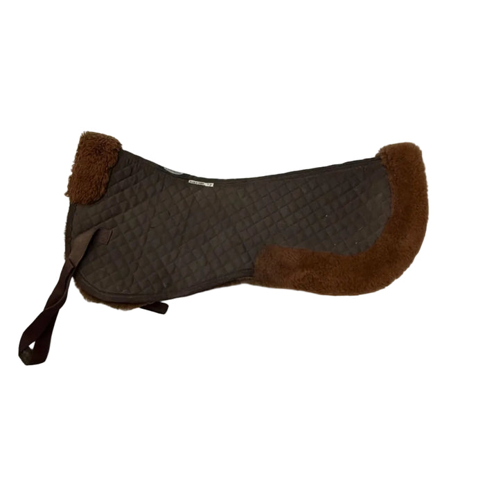 CNT 3140BB Westherbeeta Fleece Lined Half Pad Brown 17.5”