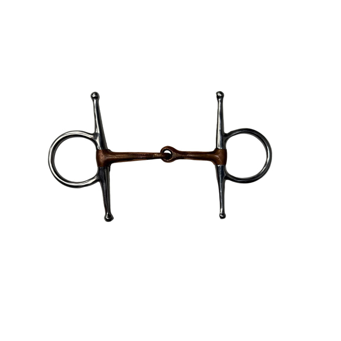 CNT 3143D Full Cheek Copper Snaffle Bit 5"