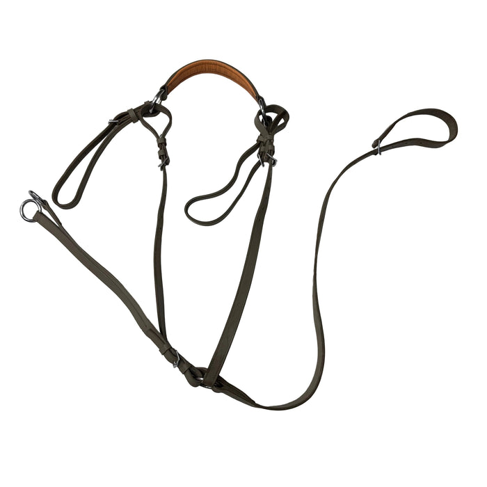 CNT 3143G Breastplate with Running Attachment Grey