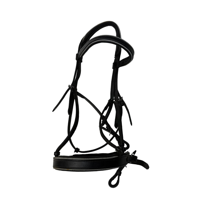 CNT 3141A Bridle with Crank Noseband Black/Grey Full