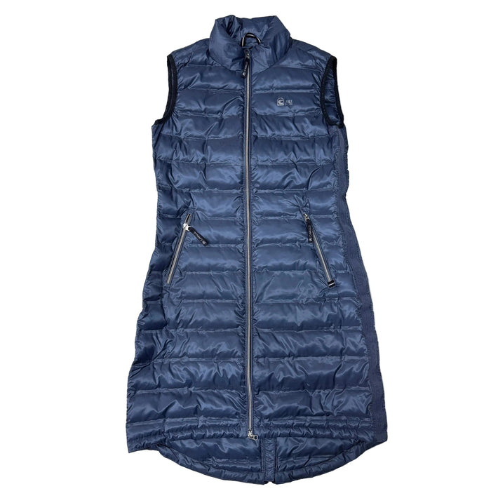 CNT 3145W Cavallo Long Puffer Vest Blue 8