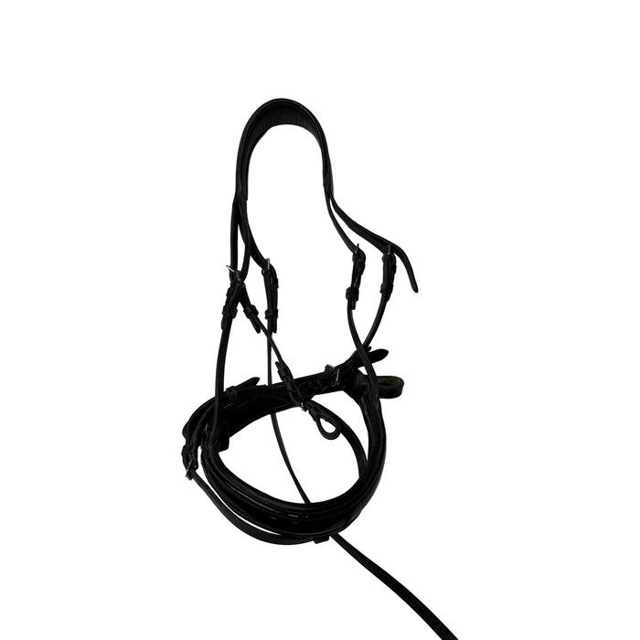 CNT 3145L Bridle with Crank Noseband Black