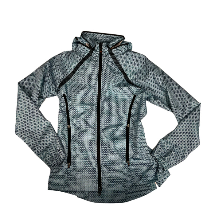 CNT 2825S Kerrits Rain Coat Light Blue/ Dark Blue Small