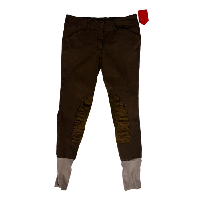CNT 2825D TuffRider Knee Patch Breeches Dark Brown 28