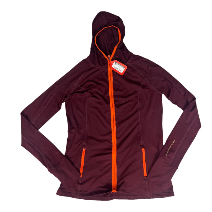 CNT 2825C Noble Outfitters Zip Up Jacket Maroon and Orange Medium