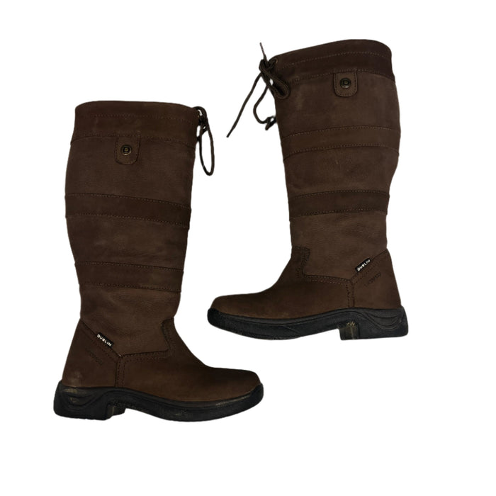 CNT 2822E Dublin River Boots Dark Brown 7.5 Wide Calf