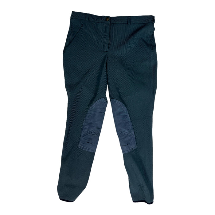 CNT 2819G Tuffrider Mircocord Knee Patch Breeches Blue 32