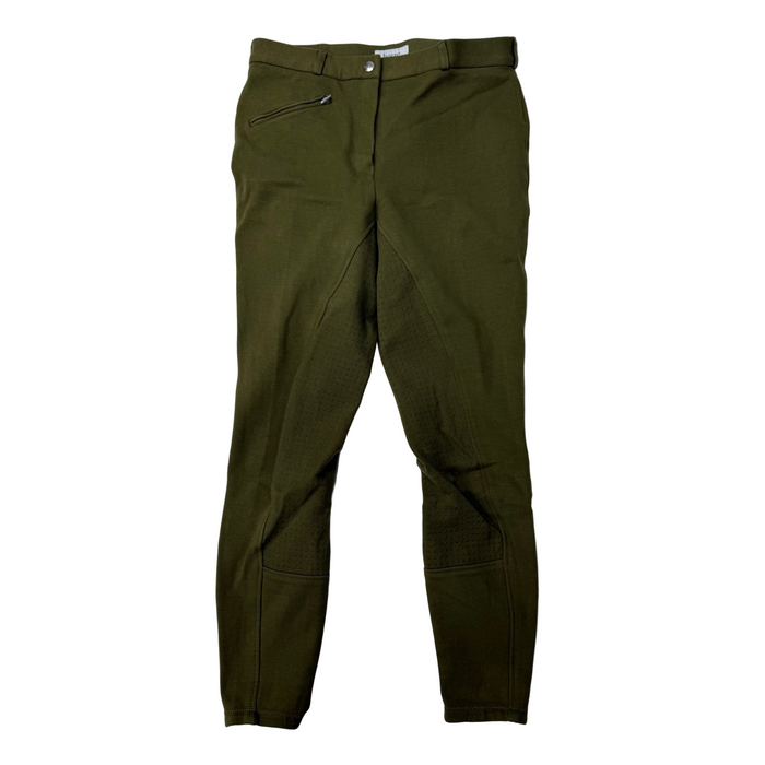 CNT 3040C Horze Silicone Full Seat Breeches Green 26