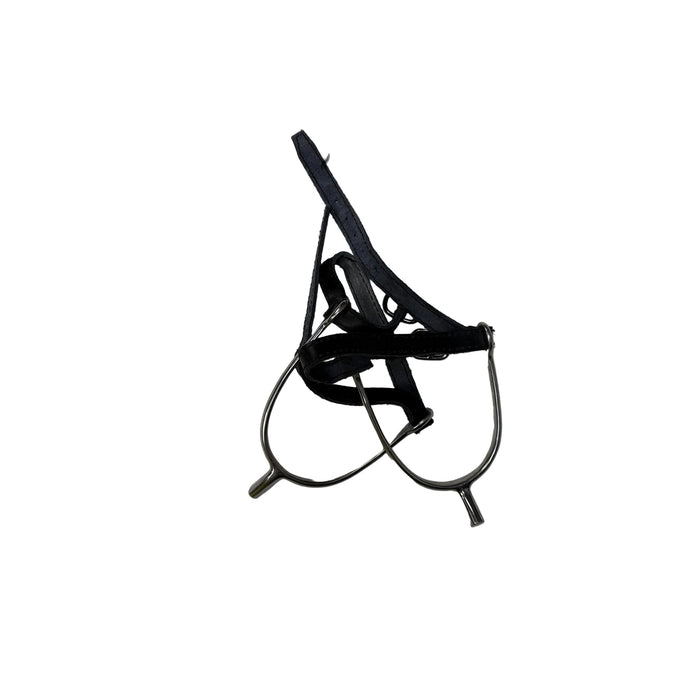 CNT 3163G Spurs With Black Leather Straps