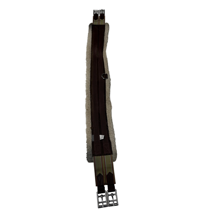 CNT 2962A Ovation Fleeced Lined Girth Brown/White 44"