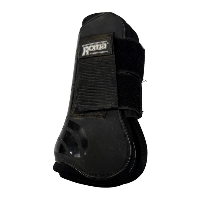 CNT 3012B Roma Open Front Boots Black Large