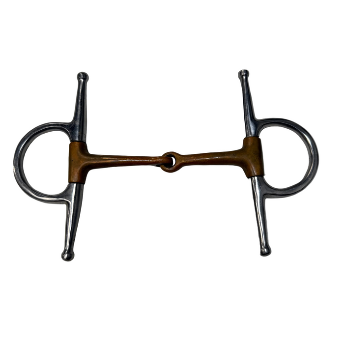 CNT 3011G Full Cheek Single Jointed Snaffle Copper 5″