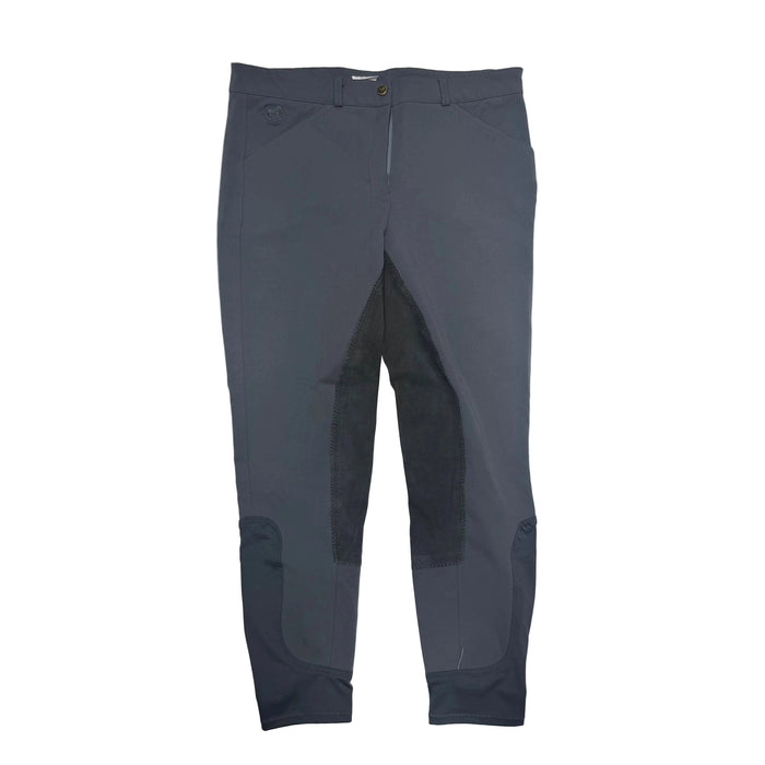 CNT 3213F Piper Suede Full Seat Breeches Grey 34R