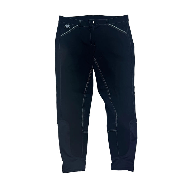CNT 3213C Piper Suede Full Seat Breeches Navy 34R