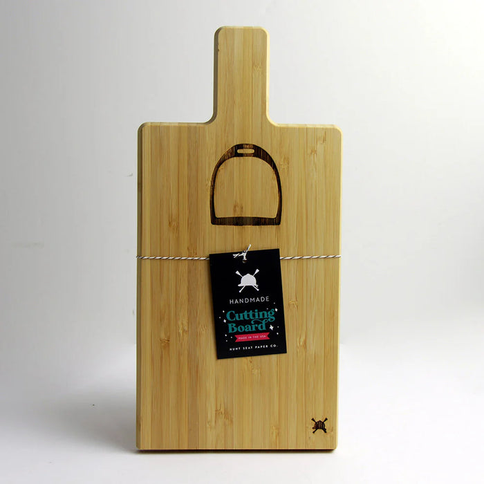 Hunt Seat Stirrup Iron Bamboo Mini Charcuterie Board