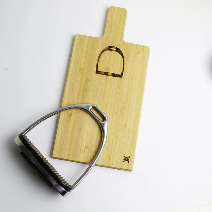 Hunt Seat Stirrup Iron Bamboo Mini Charcuterie Board