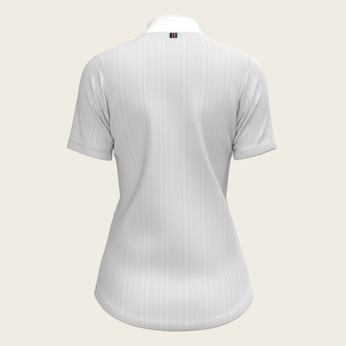 Espoir Stripes in Grey Pleated Short Sleeve Show Shirt