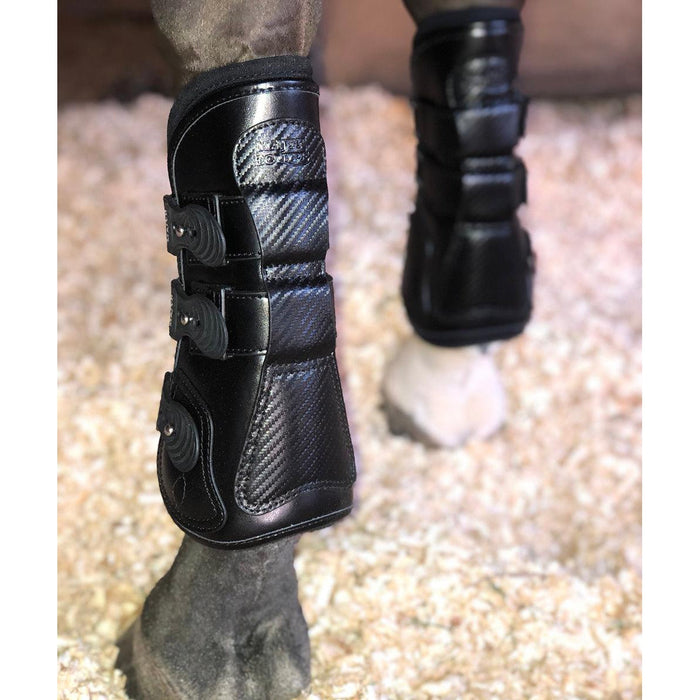 Estrella' Carbon Leather Tendon Boots