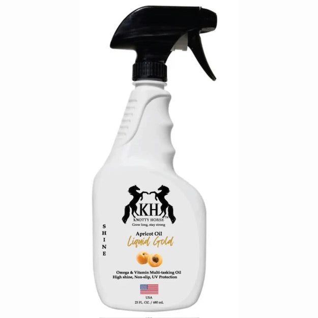 Knotty Horse Apricot Liquid Gold Grooming Spray 23oz