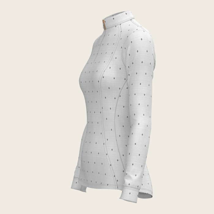 Espoir Mosaic 4 Dot Quarter Zip Sun Shirt